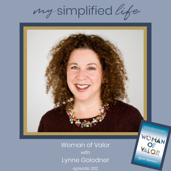 author lynne golodner and book cover for woman of valor